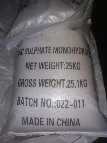Zinc sulphate mono / hepta (Zn: 33%/ 21%min, Standard Packaging) in commercial industrial packaging