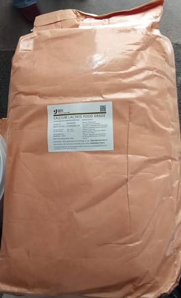 Calcium Carbonate Food grade (Technical Grade, Powder) in commercial industrial packaging