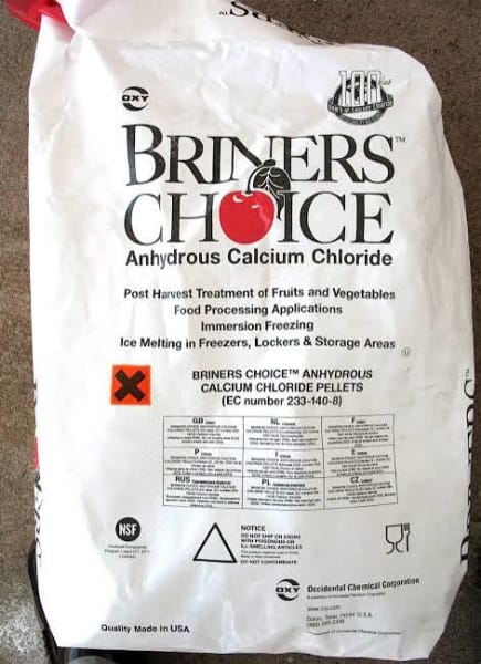 Calcium Chloride Food grade (Technical Grade, Powder) in commercial industrial packaging
