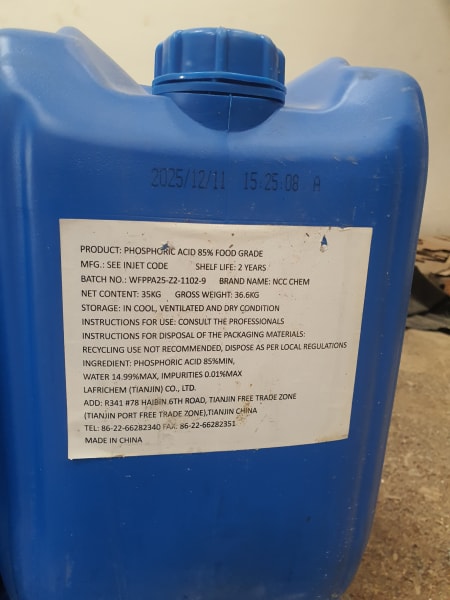Calcium Formate (Tech Grade, Standard Packaging) in commercial industrial packaging