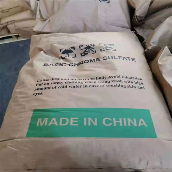 Chromium Sulphate, Basic (Technical Grade, Powder) in commercial industrial packaging