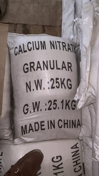 CN - Calcium Nitrate (Technical Grade, Powder) in commercial industrial packaging
