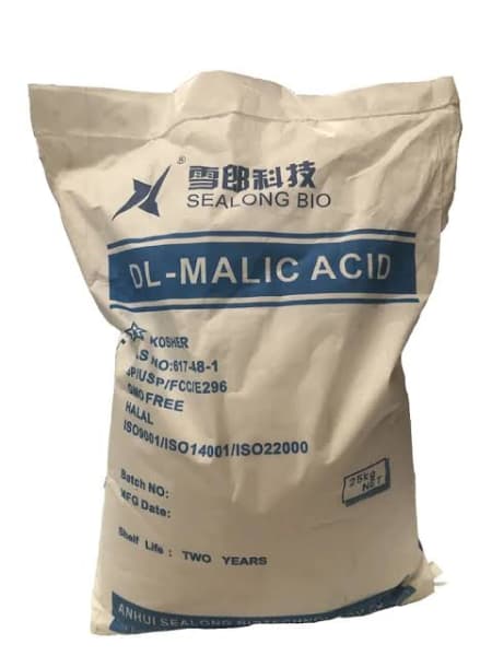 DL-Malic Acid FCCIV (Technical Grade, Liquid) in commercial industrial packaging