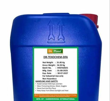 Fixing Agent for Direct & Reactive Dyes (Formaldehyde-free polyamine, Standard Packaging) in commercial industrial packaging