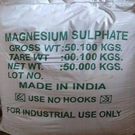 Magnesium sulphate heptahydrate (Technical Grade, Powder) in commercial industrial packaging