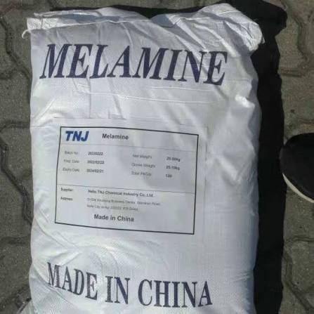 Melamine (Technical Grade, Powder) in commercial industrial packaging