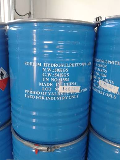 Sodium Hydrosulphite (Technical Grade, Liquid) in commercial industrial packaging