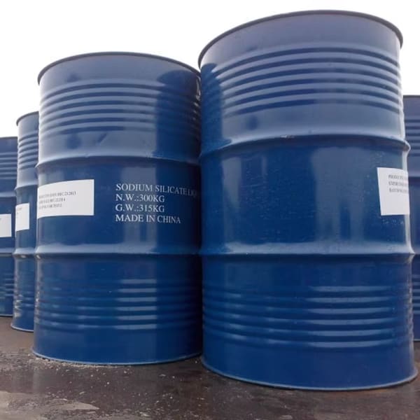 Sodium Silicate Liquid ( Water Glass ) (Ratio 2.0 - 3.3 Neutral / Alkaline, Standard Packaging) in commercial industrial packaging
