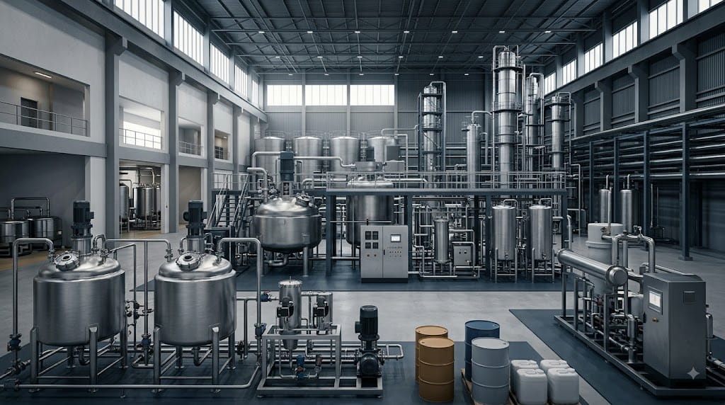 Industrial chemical processing facility for Chemical Manufacturing sector
