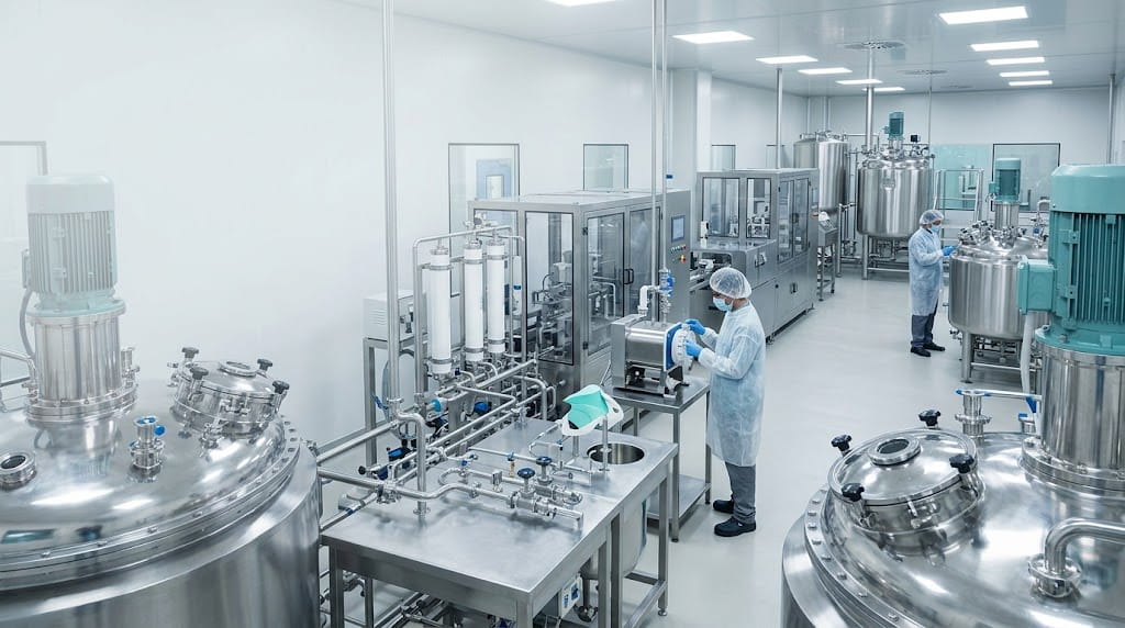 Industrial chemical processing facility for Pharmaceuticals sector
