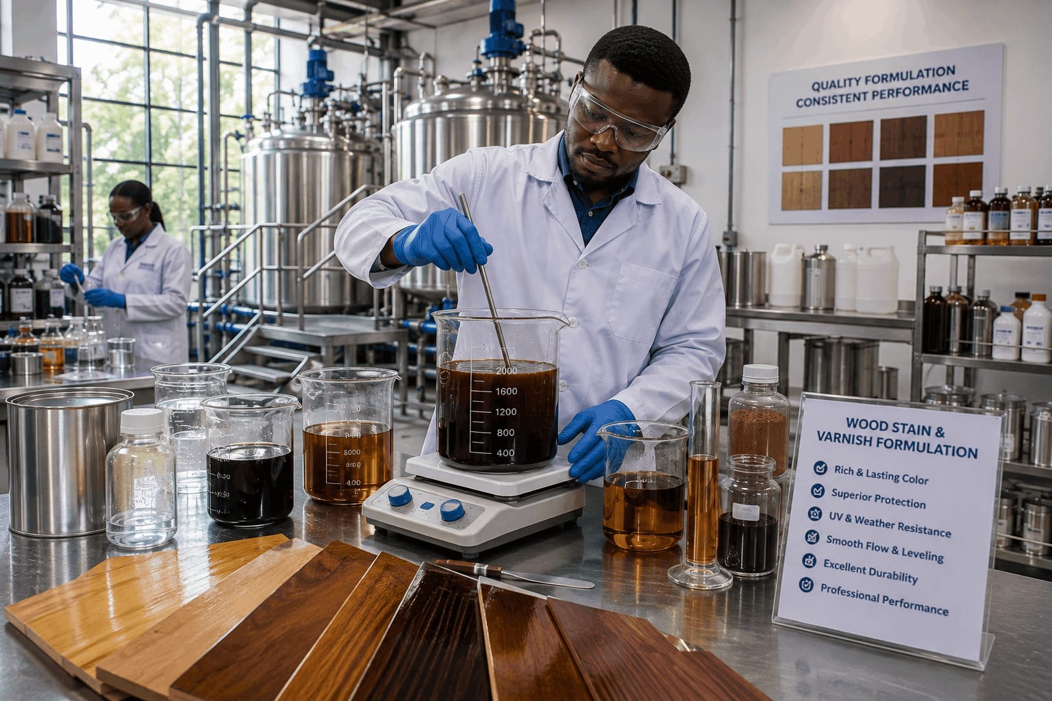 Wood Stain & Varnish Formulation application