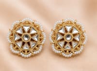 Golden Stud Earrings