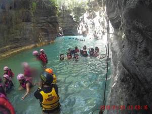 canyoneering Cebu or Cebu canyoneering or badian canyonering