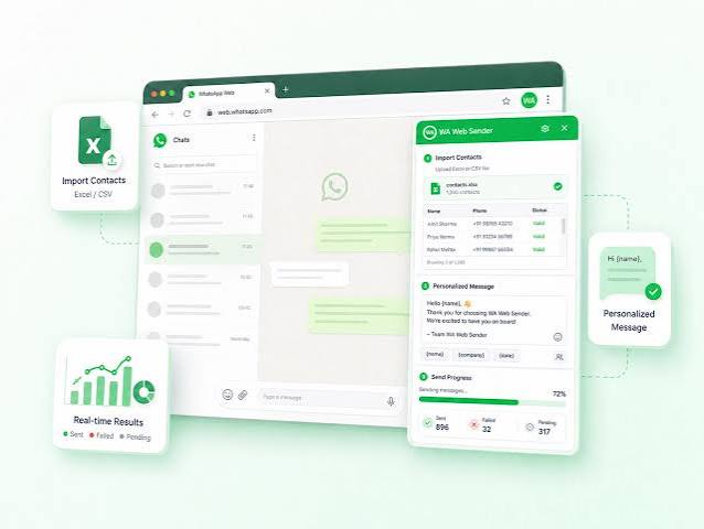 Bulk Message Sender preview