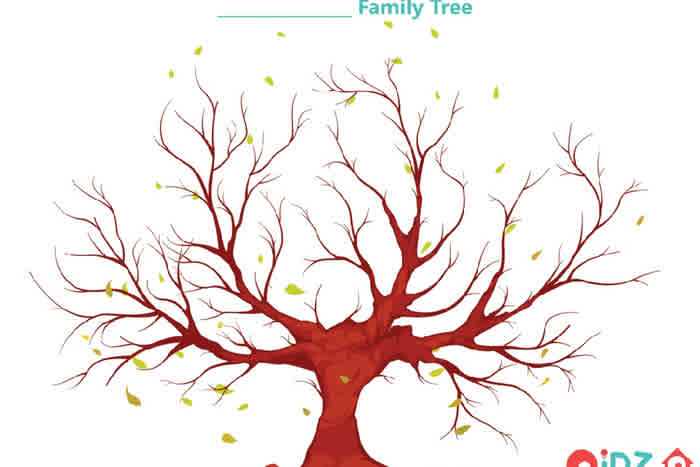 Family Tree Stencil-PRINTABLE - QiDZ