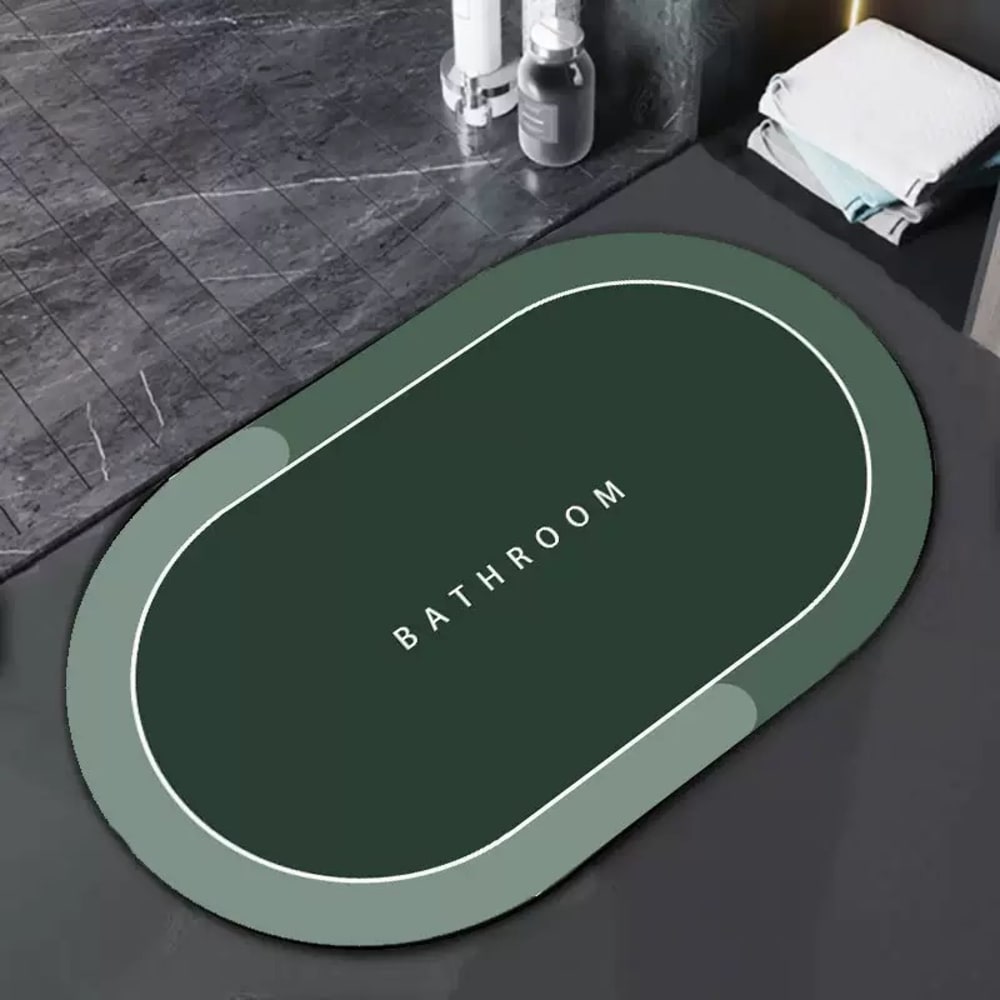 Bathroom door mat