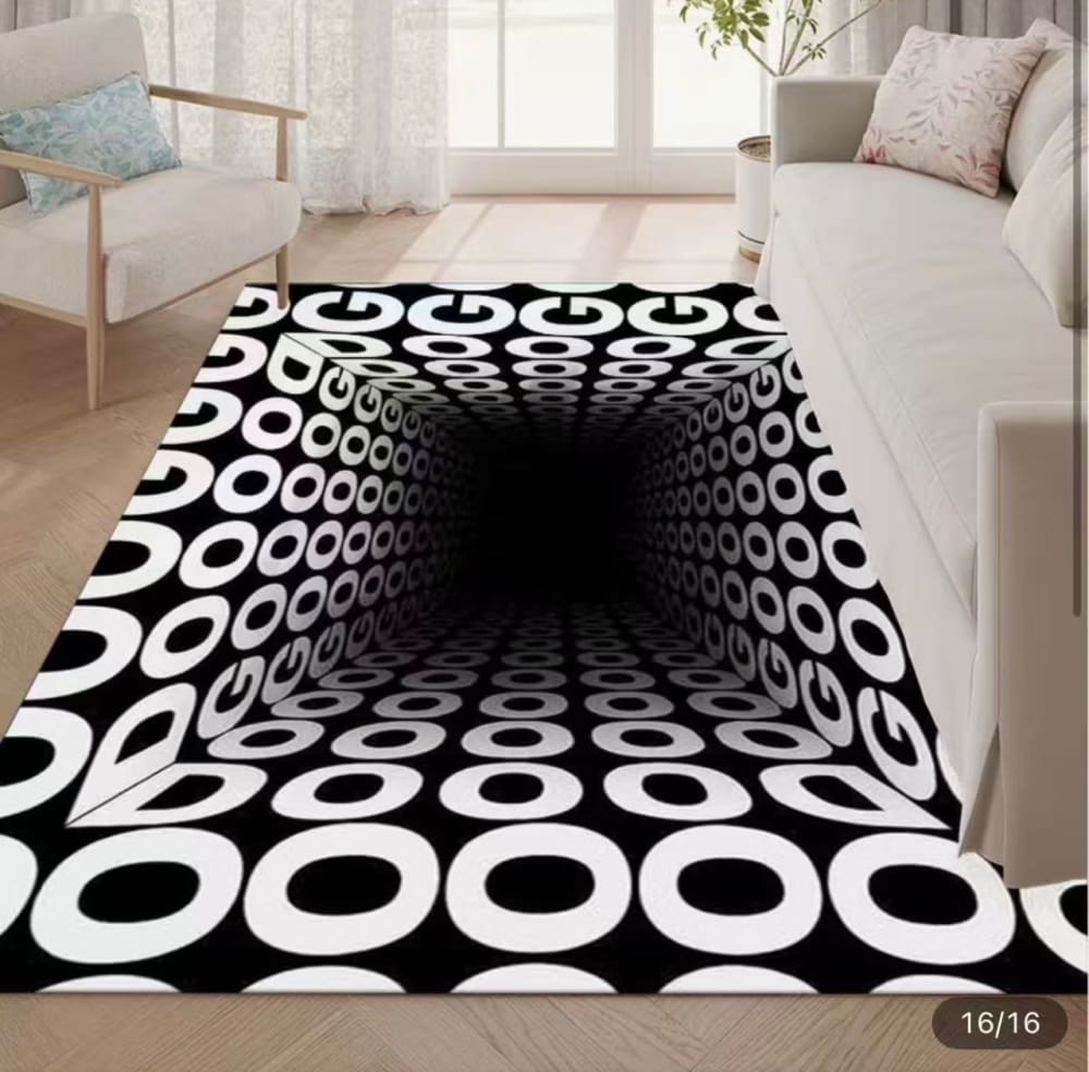 117 High quality 3D center rug