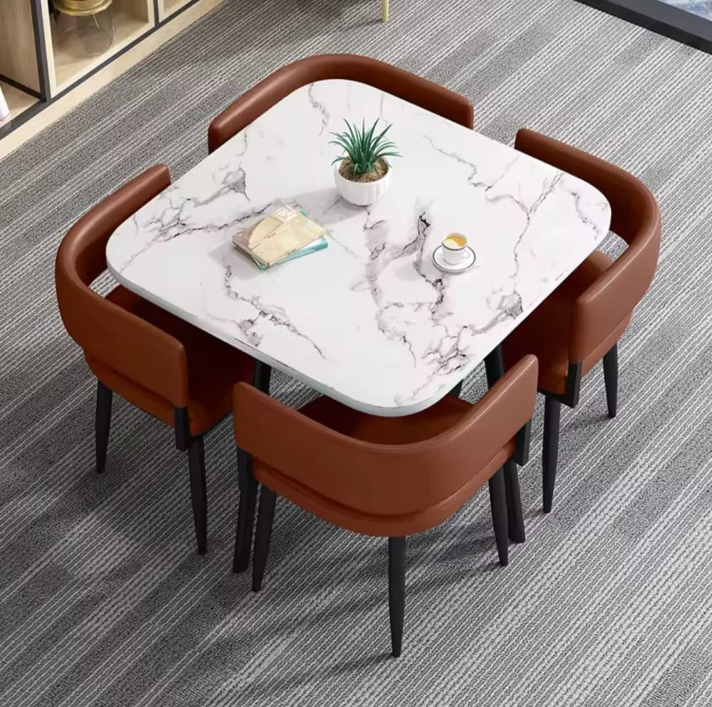 Marble dining sets 4seaters  view 3