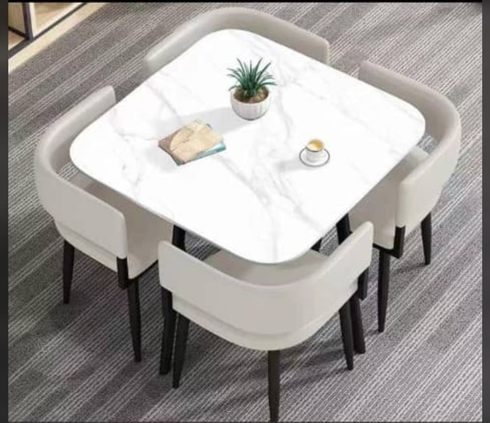 Marble dining sets 4seaters 