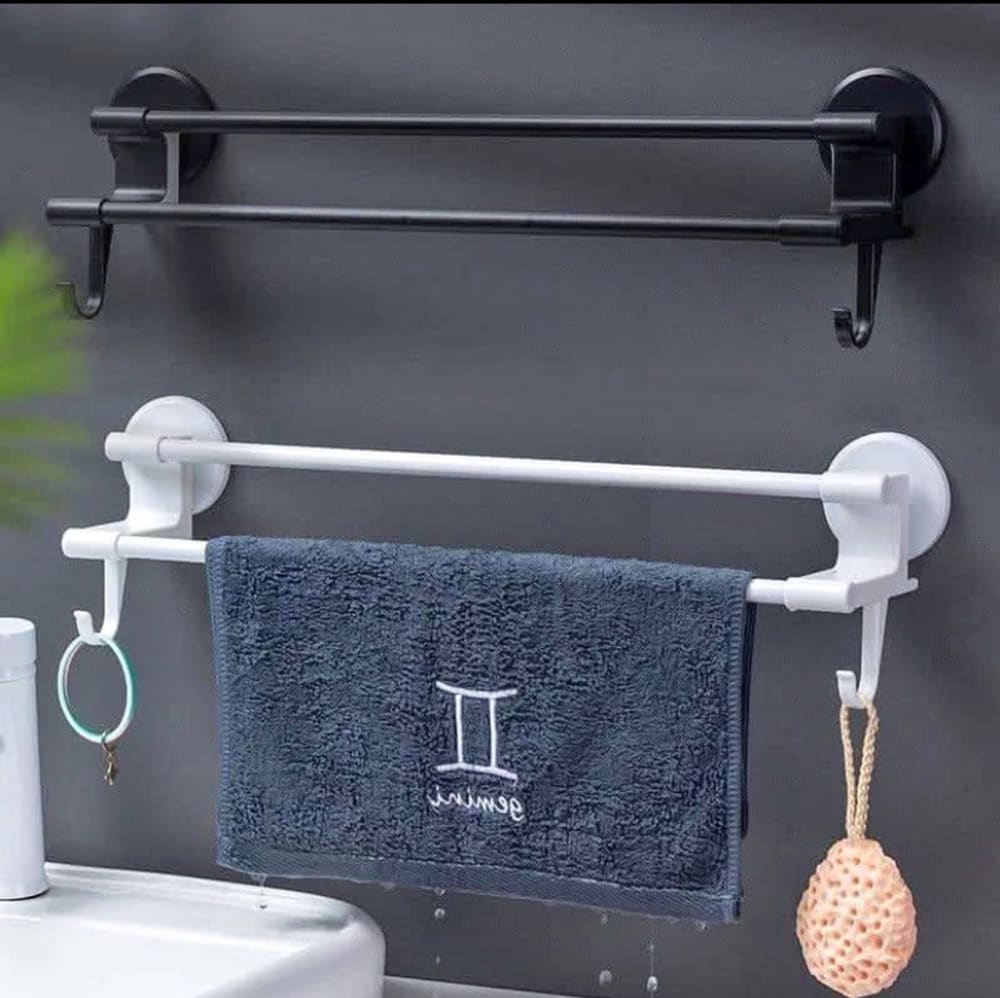 Double pole bathroom hanger 