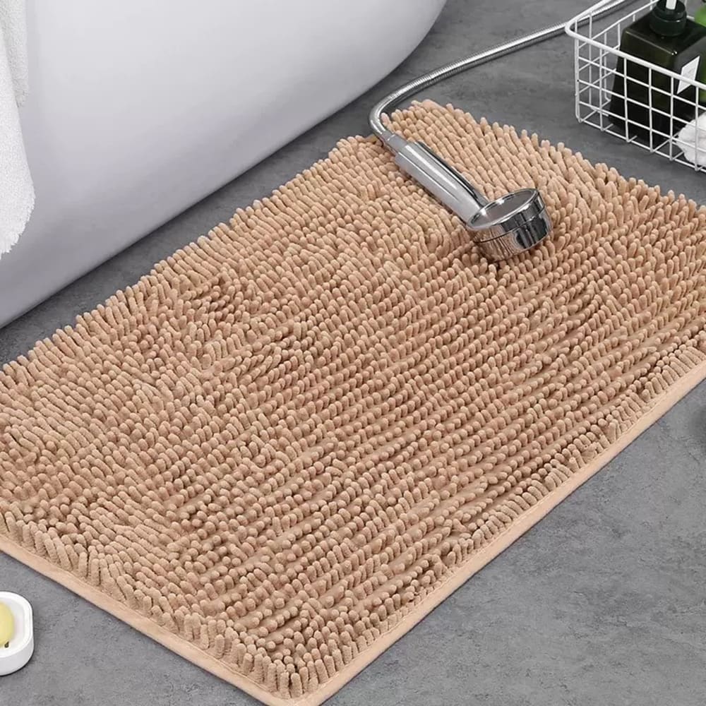 Shaggy fur door mat view 2