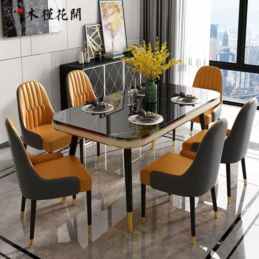 Luxurious Italian marble dining sets  view 2