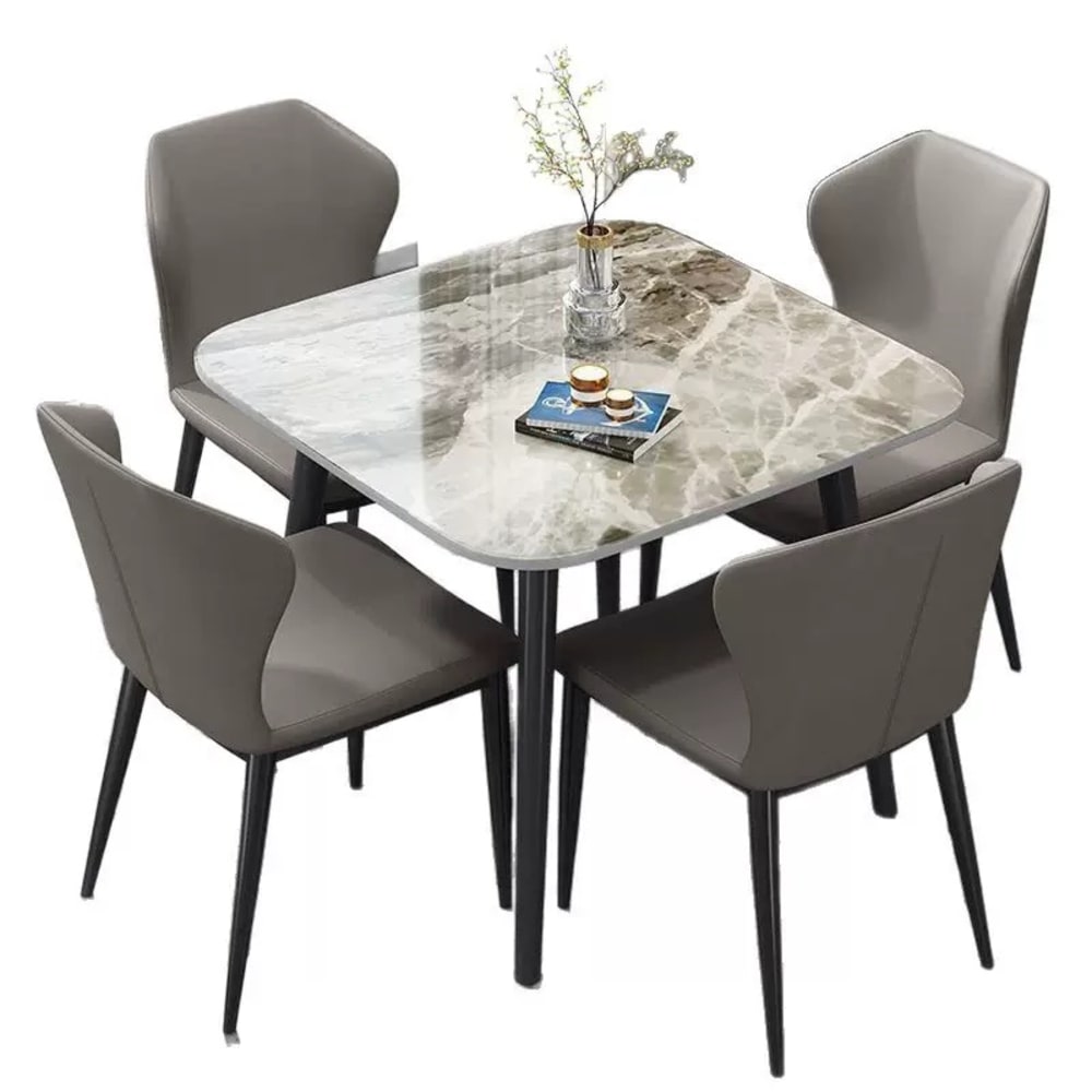 4seaters marble dining sets  view 2