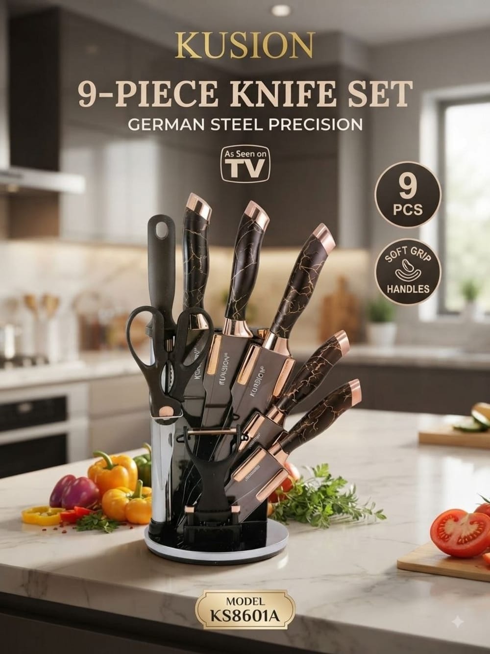 German 9pcs cutlery knife sets