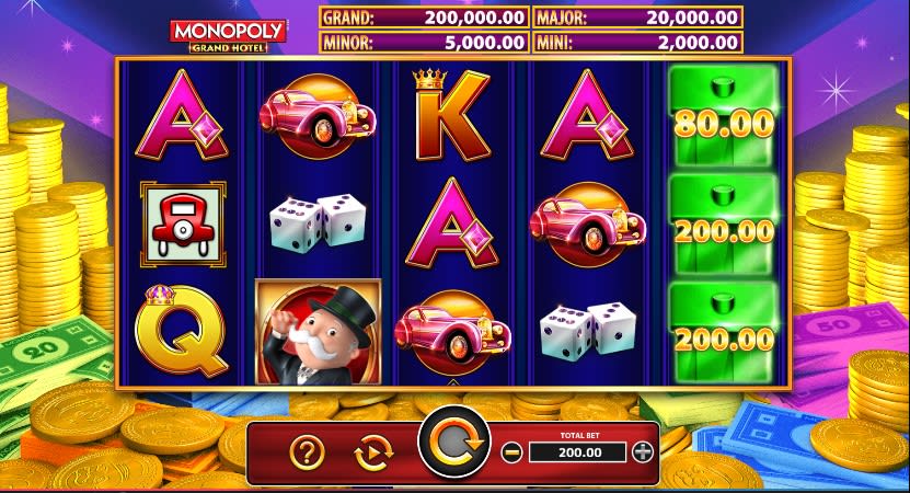 Monopoly Grand Hotel Online Casino Slot Game