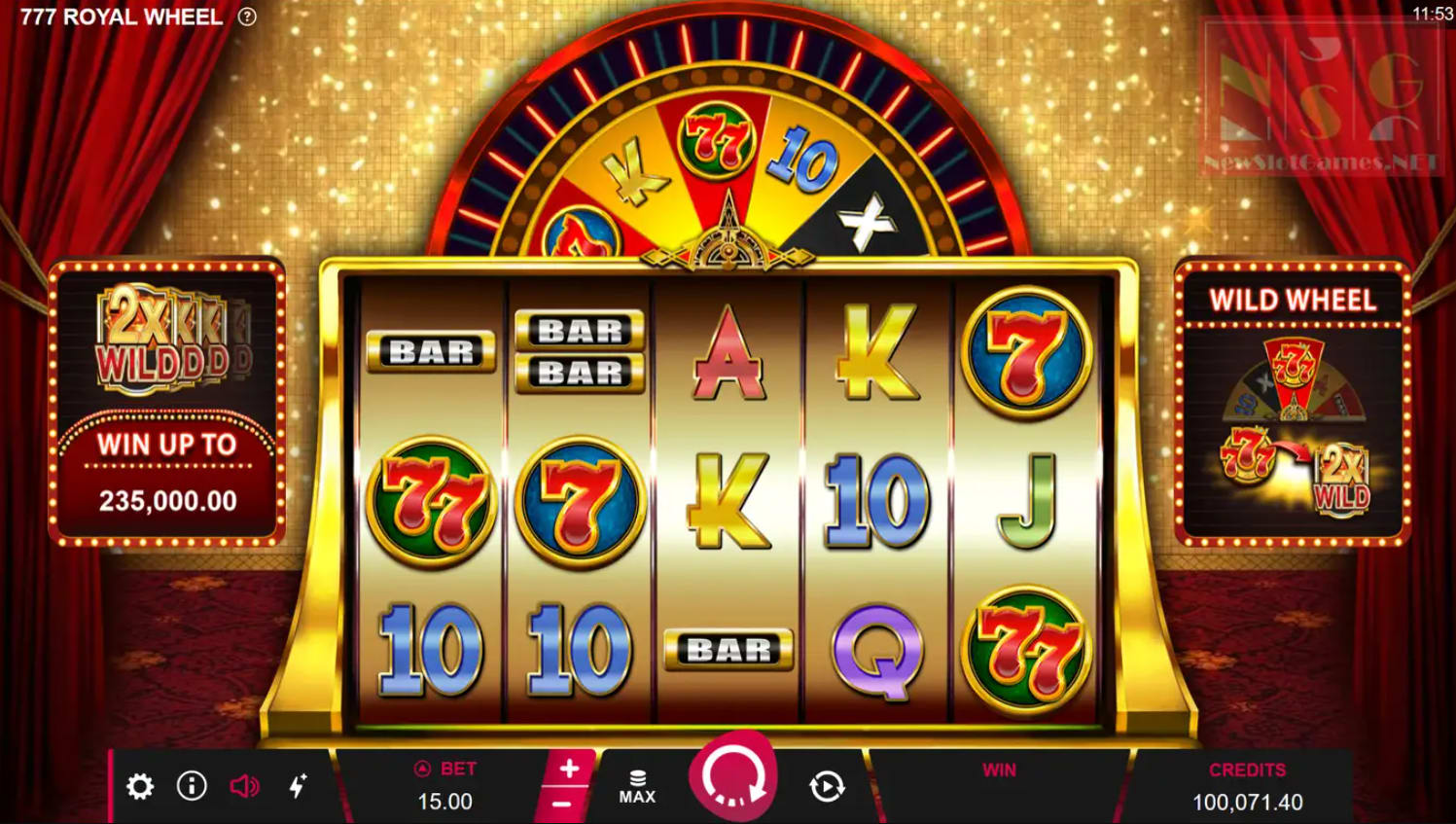 777 Royal Wheel Slot Review Bonuses Free Play Slotswise 