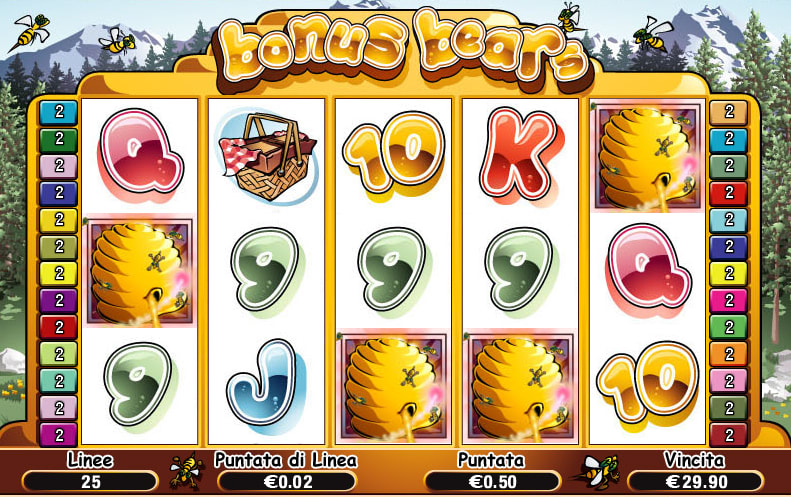 honey bear slot machine