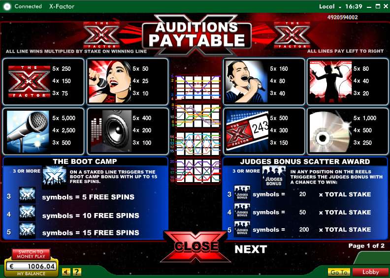 X Factor Slot Online Casino Gate