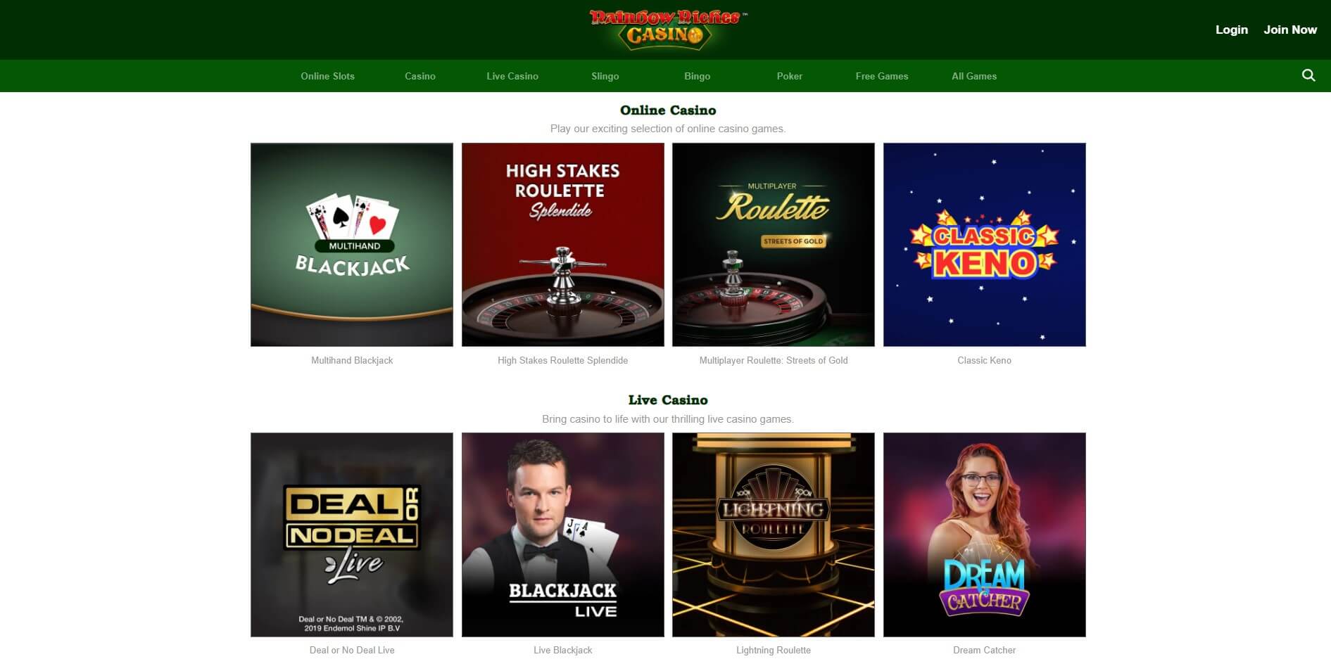 riches online casino