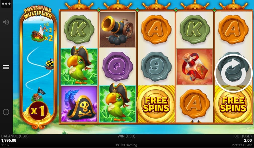 pirate's quest slot microgaming