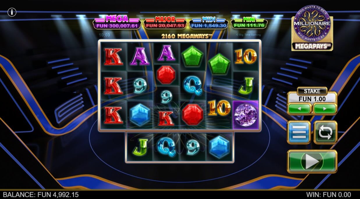 who wants to be a millionaire megapays slot review