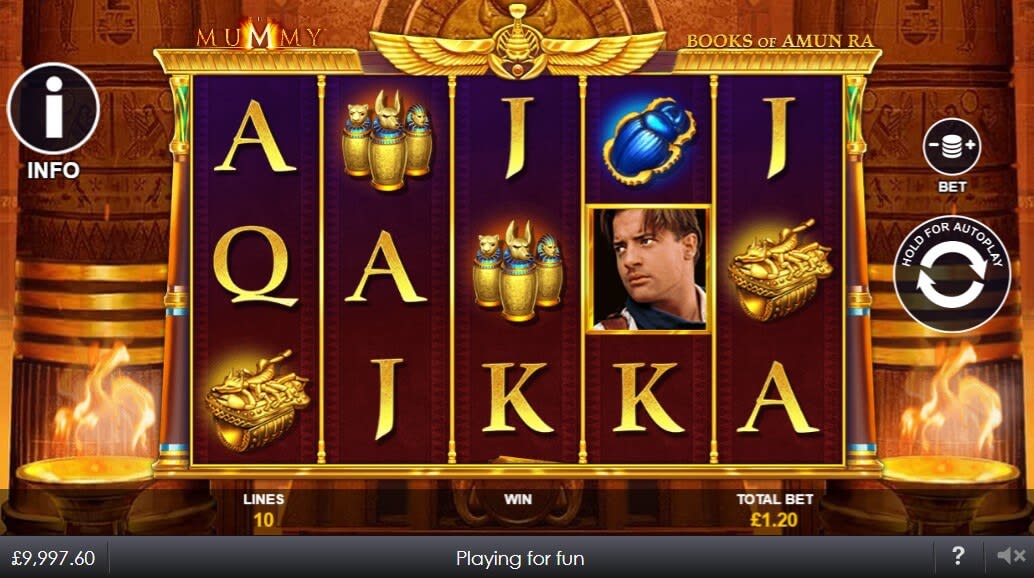 the mummy: books of amun ra slot playtech