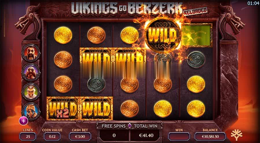 vikings go berzerk reloaded slot free spins feature