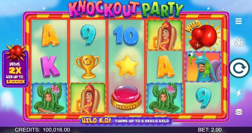 knockout party slot microgaming