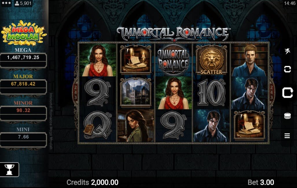 immortal romance mega moolah slot