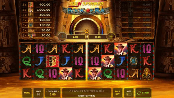 Twin Spinner Book of Ra Deluxe Slot