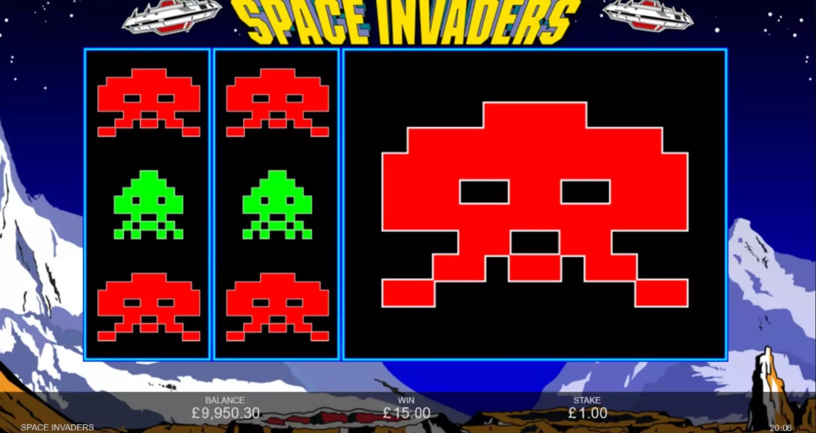 space invaders slot inspired gaming