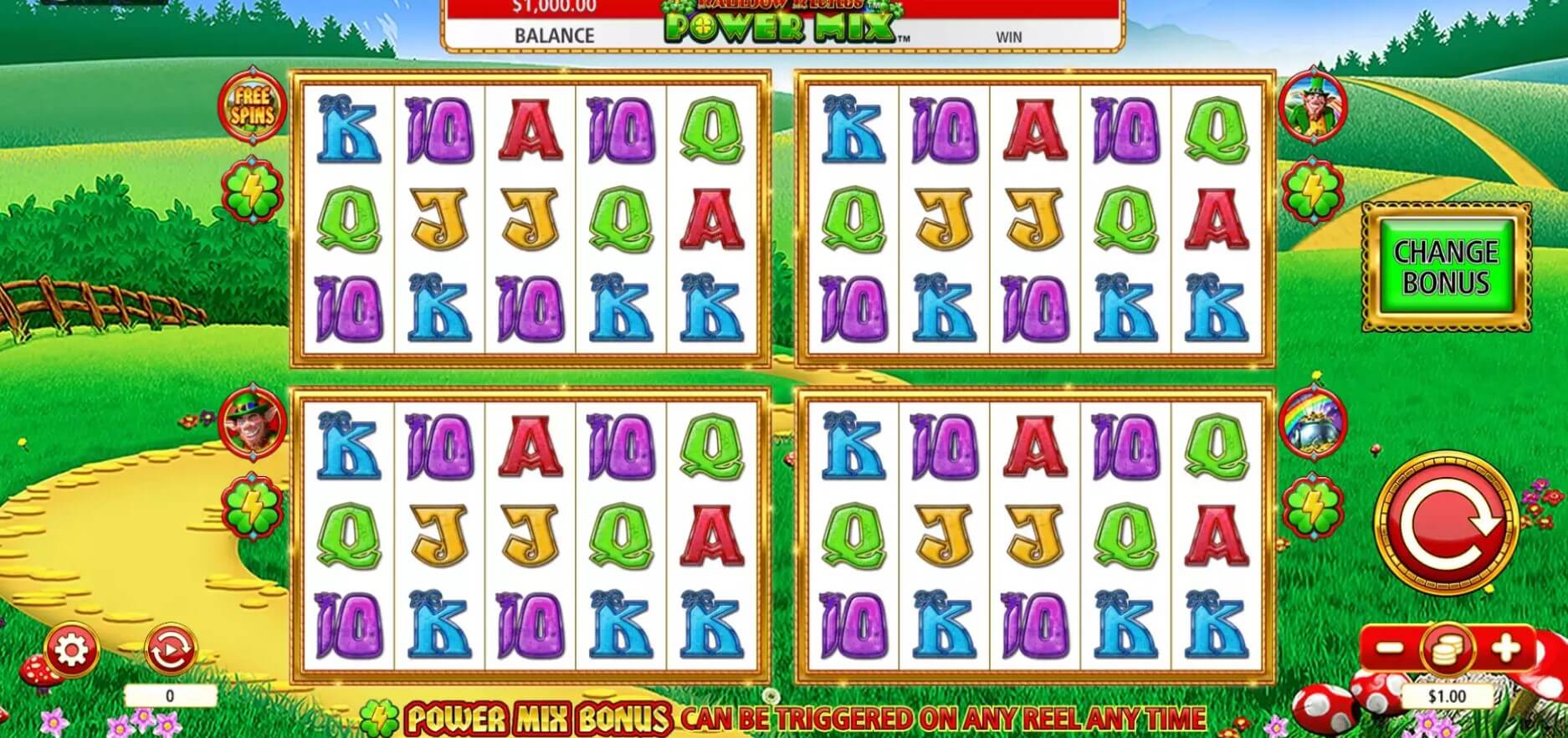 rainbow riches power mix slot