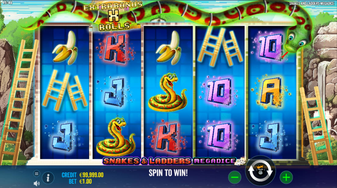 Snakes and Ladders Megadice Slot Machine - Jogar Grátis