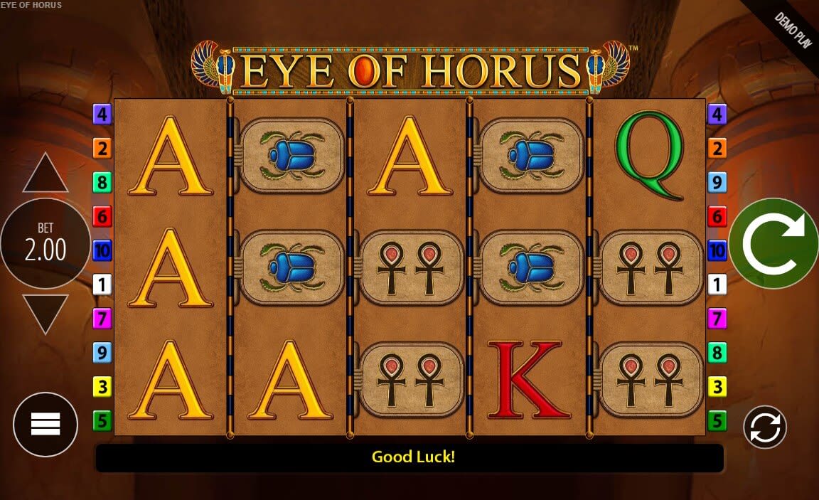 Demo Play Eye Of Horus - loadingdolphin