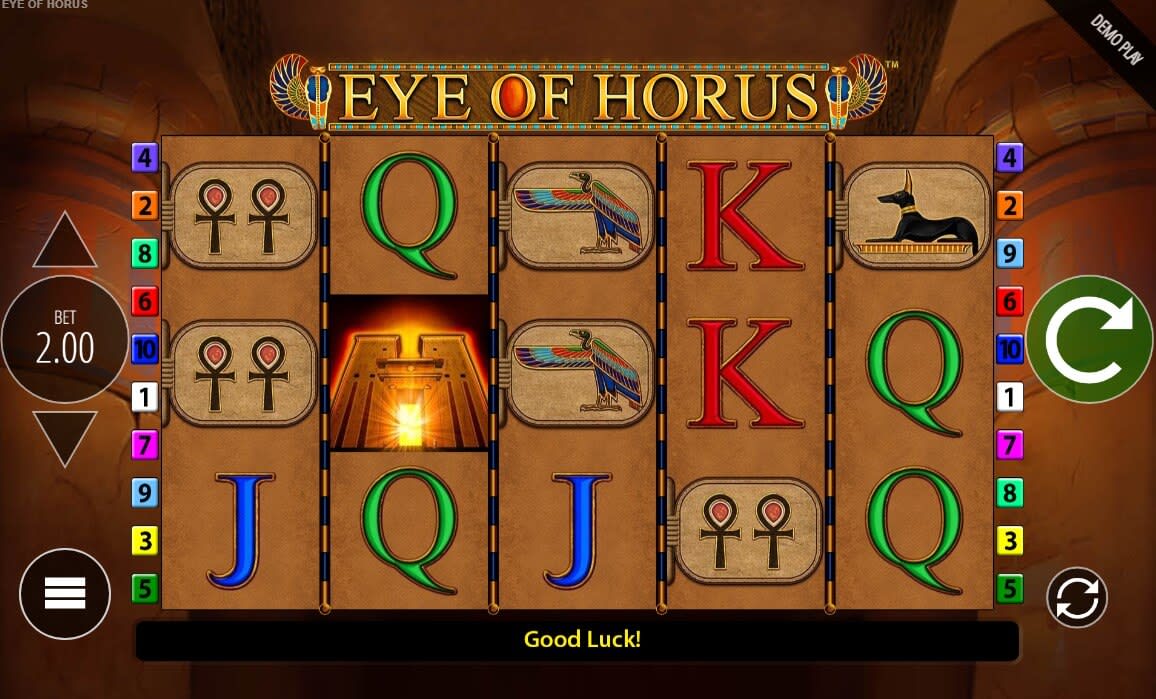 Eye of Horus: eye of horus 3 cent stake 6.31 fs... - Win factor: 210x