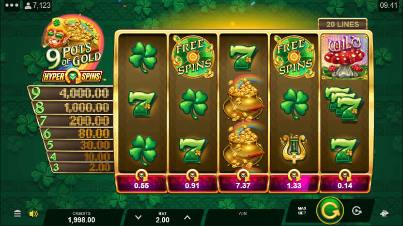 9 pots of gold hyperspins slot