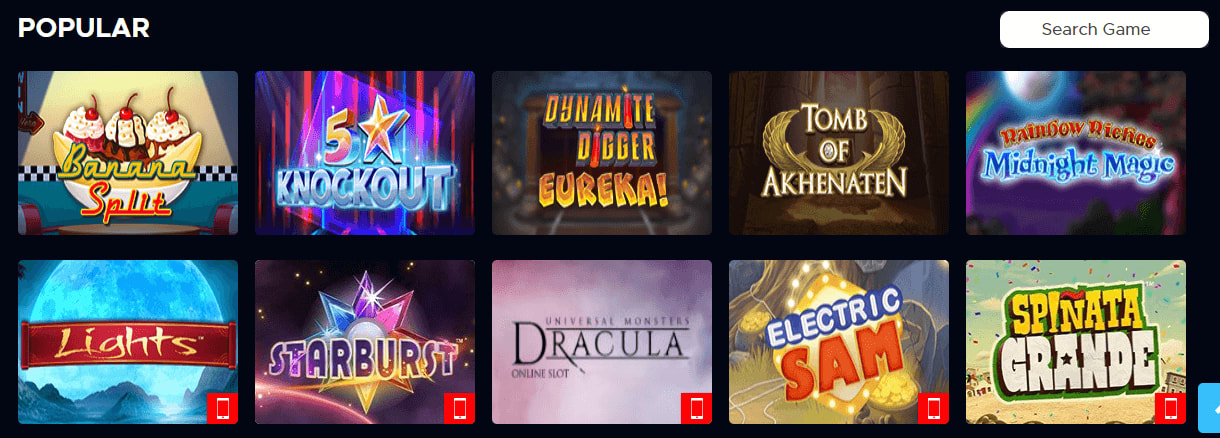 Bluefox Casino Games