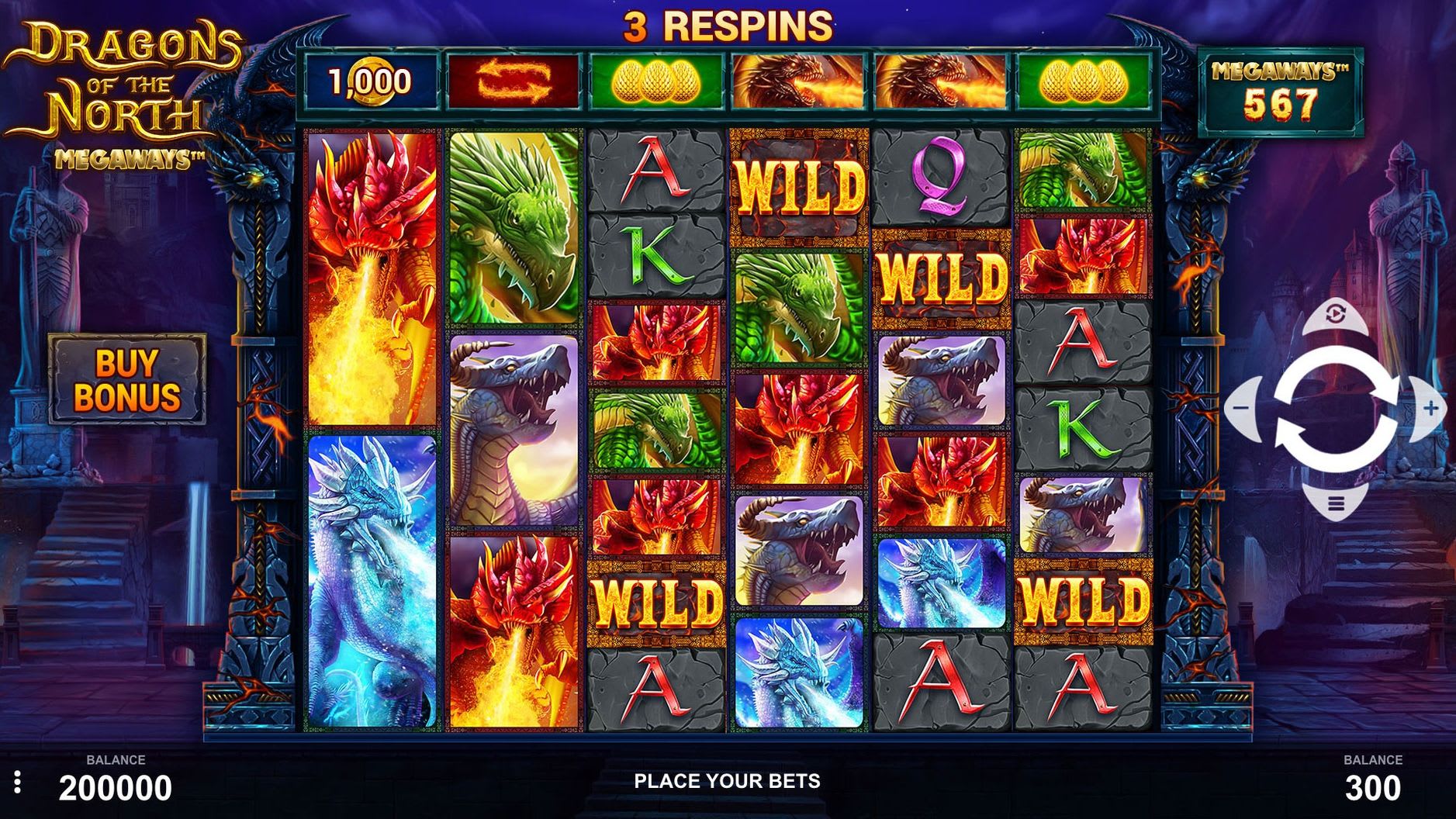 Dragons of the North Megaways Slot Free Spins