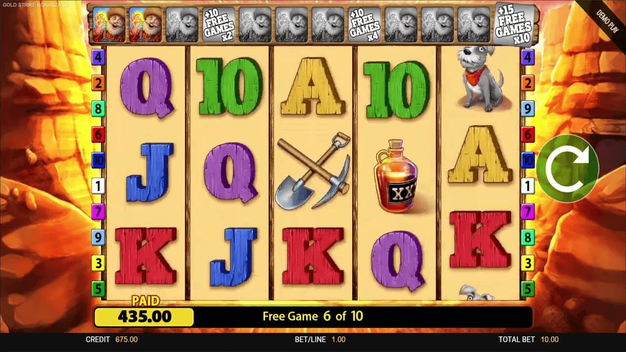 Play Gold Strike Bonanza, Online Slot