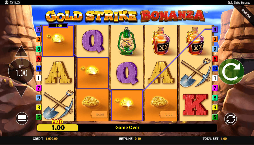 Gold Strike Bonanza Slot Win